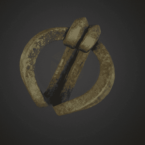 A screenshot of a model of a Bronze Age Sussex loop bracelet